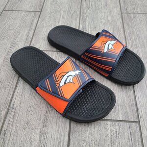 Denver Broncos NFL Slide Sandals Men's Adjustable Size Large (11–12)